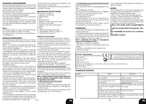 AROMA DIFFUSEUR [KW005] User Manual ... - Sport-elec.com