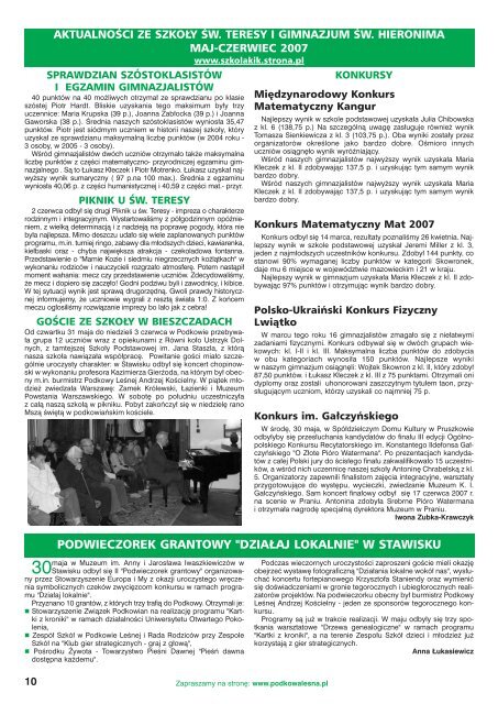 Numer 25, lipiec-sierpień 2007 r. - Podkowa Leśna, Urząd Miasta