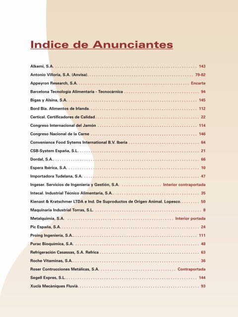 Congreso Nacional de la Carne - Eurocarne