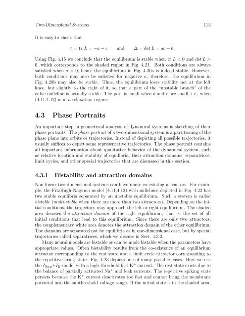 Dynamical Systems in Neuroscience: