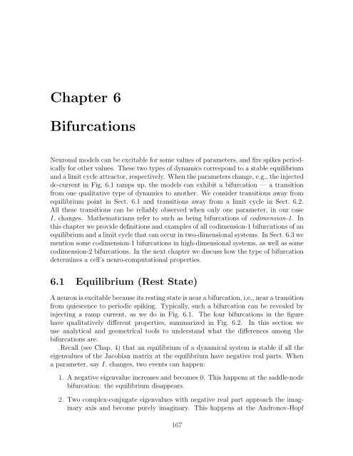 Dynamical Systems in Neuroscience: