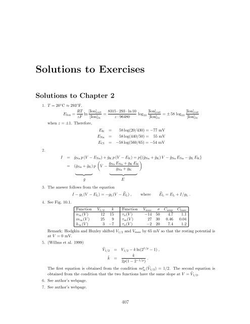 Dynamical Systems in Neuroscience: