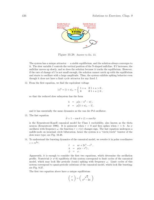 Dynamical Systems in Neuroscience: