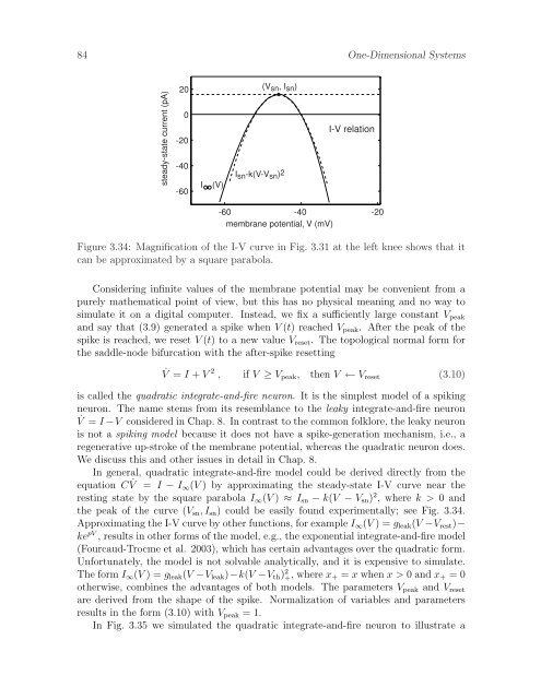 Dynamical Systems in Neuroscience: