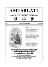 AMTSBLATT - Verwaltungsgemeinschaft Probstzella-Lehesten