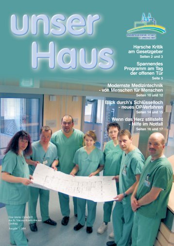 Ausgabe Nr. 1 / 2004 (5,1 MB) - St. Vincenz Krankenhaus Limburg