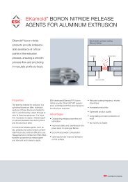 EKamold® BORON NITRIDE RELEASE AGENTS FOR ... - Hetpan.net