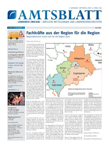Fachkräfte aus der Region für die Region - Landkreis Zwickau