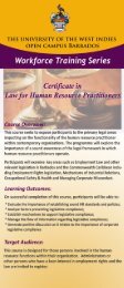 Law for Human Resource Practitioners - Open Campus - Uwi.edu