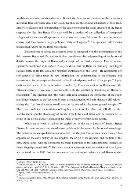 THE MILITARY SYSTEM OF BENIN KINGDOM, c.1440 - 1897