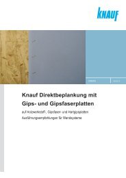 Knauf Direktbeplankung mit Gips- und Gipsfaserplatten - Bauhag