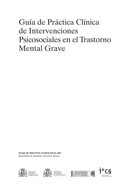 GPC sobre Trastorno Mental Grave - GuÃ­aSalud