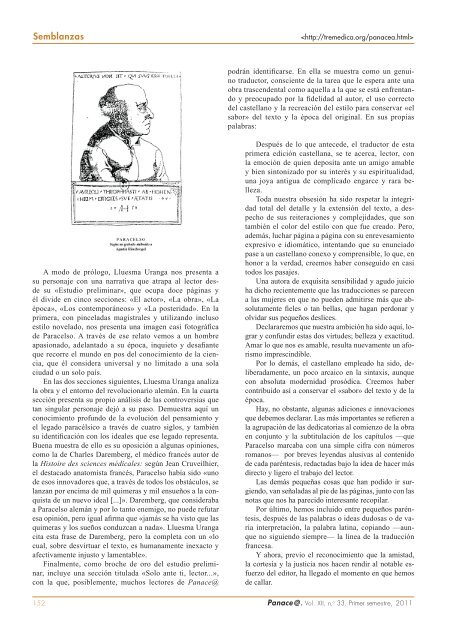 Panace@ Revista de Medicina y TraducciÃ³n - TremÃ©dica