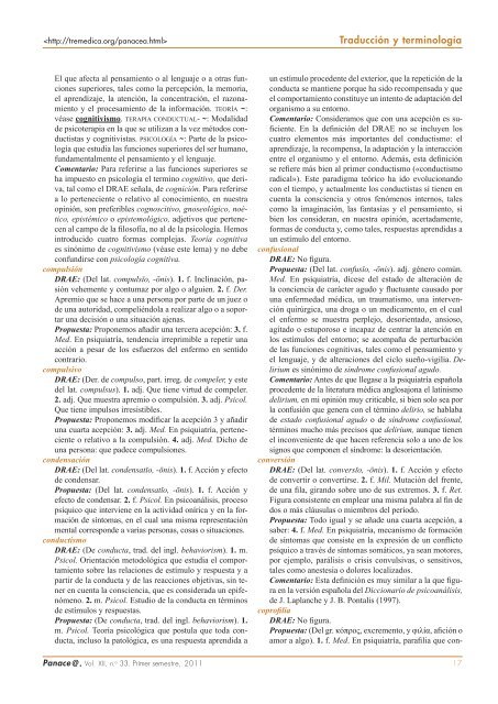 Panace@ Revista de Medicina y TraducciÃ³n - TremÃ©dica