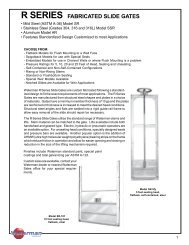 R SERIES FABRICATED SLIDE GATES