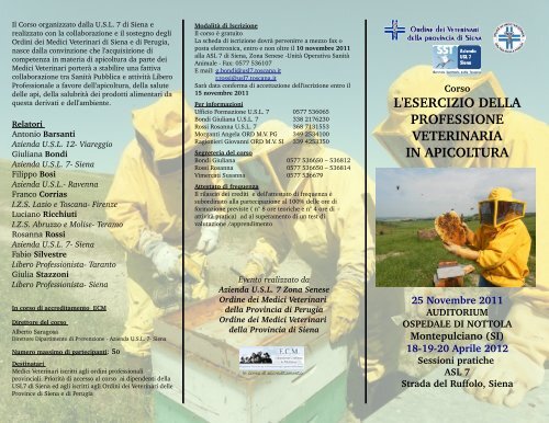 Brochure corso.pdf - Azienda USL7