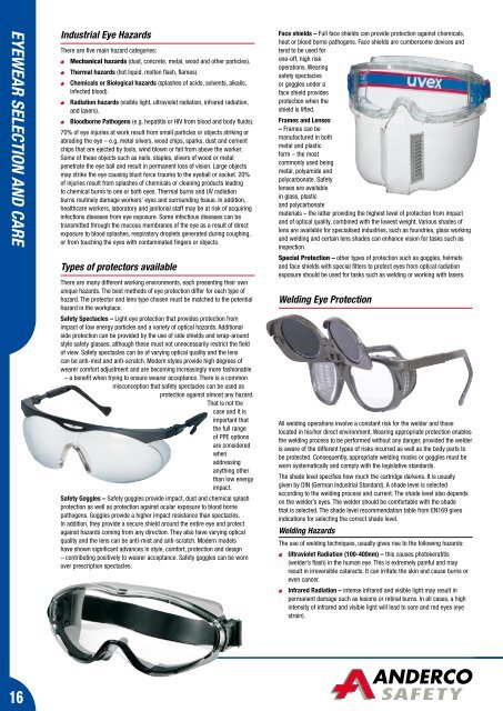 eye protection - Anderco