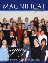 Mrs. Kate Minerd, Advisor… - Magnificat High School