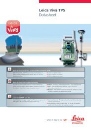 Leica Viva TPS - Datasheet (430,50 KB) - Geosystems Africa