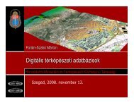 DigitÃ¡lis tÃ©rkÃ©pÃ©szeti adatbÃ¡zisok