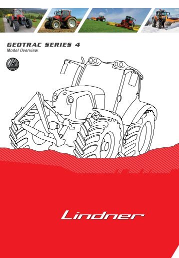 Model overview Geotrac Series 4 (Print A4) - Lindner Traktoren