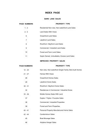 2011 Sales Listings - Lincoln County, Oregon