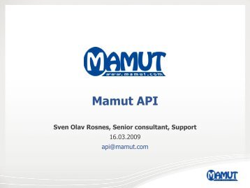 Mamut API