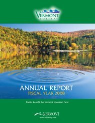 AnnuAl rEPort - Vermont Lottery