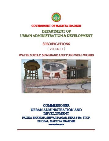Specifications Part 1 - Water Supply, Sewerage and Tube Well Works