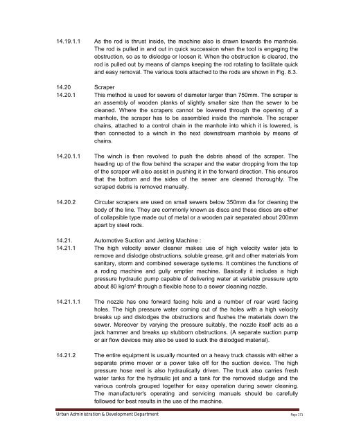 Specifications Part 1 - Water Supply, Sewerage and Tube Well Works