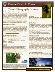 Juried Photography Exhibit - Deering Estate at Cutler