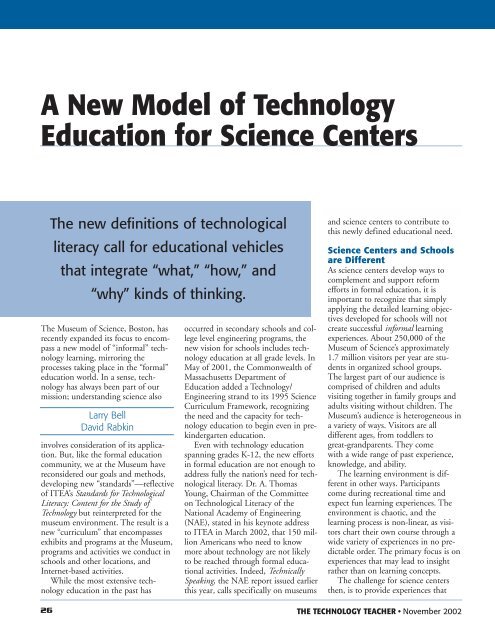 NOVEMBER 2002 VOL. 62 NO. 3 - International Technology and ...