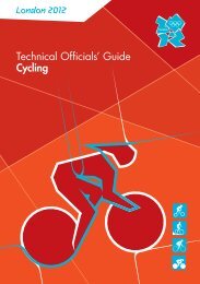 London 2012 Technical Officials' Guide Cycling - Rero Doc