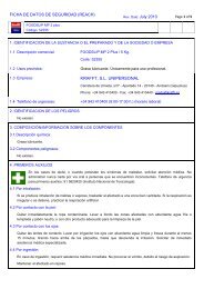 FICHA DE DATOS DE SEGURIDAD (REACH) KRAFFT, S.L. ...