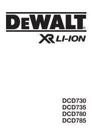 DCD730 DCD735 DCD780 DCD785 - Service - DeWALT