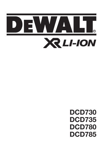 DCD730 DCD735 DCD780 DCD785 - Service - DeWALT