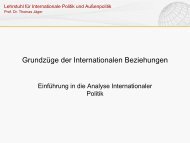 Meinungs - Lehrstuhl fÃ¼r Internationale Politik und AuÃenpolitik