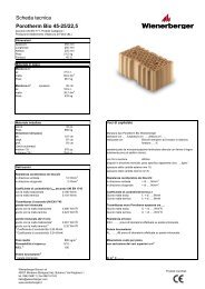 Schede tecniche Porotherm Bio serie 22.5 - Edilio