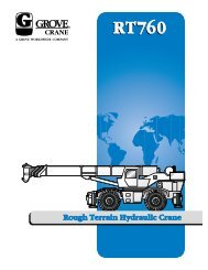 Grove RT760 Crane Chart - Cranes for Sale