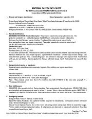 MSDS - California Paints