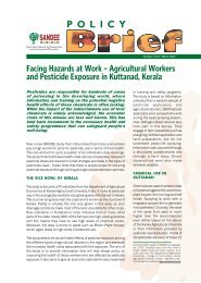 Agricultural Workers and Pesticide Exposure in Kuttanad, Kerala