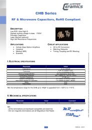 RF & Microwave Capacitors, RoHS Compliant - Temex Ceramics