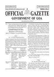 GOVERNMENT OF GOA - Government Printing Press