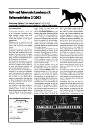Reit- und Fahrverein Leonberg e.V. Reiternachrichten 3/2003