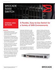 Brocade 5000 Datasheet - TeamKCI