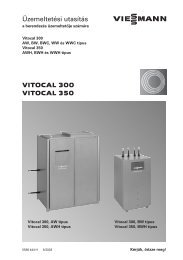 Vitocal 300, CD60-as szabályozóval867 KB - Viessmann