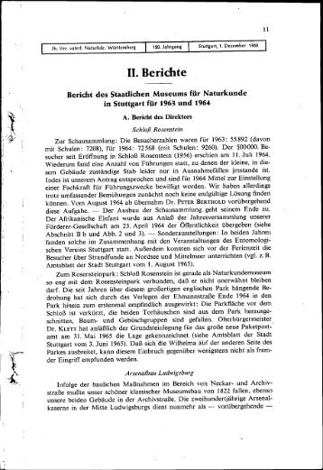 11. Berichte - Staatliches Museum für Naturkunde Stuttgart
