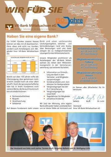 Ausgabe Juni 2013 - VR-Bank Mittelsachsen eG