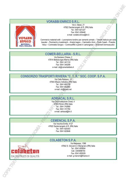 PREZZI INFORMATIVI DELLE OPERE EDILI IN RIMINI E ...