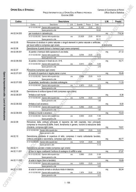 PREZZI INFORMATIVI DELLE OPERE EDILI IN RIMINI E ...